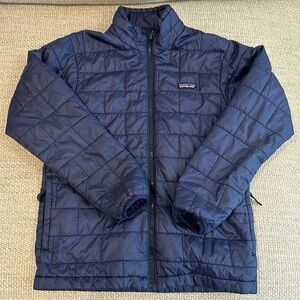 Boys XL size 14 nano puff navy jacket. Great condition, hardly worn